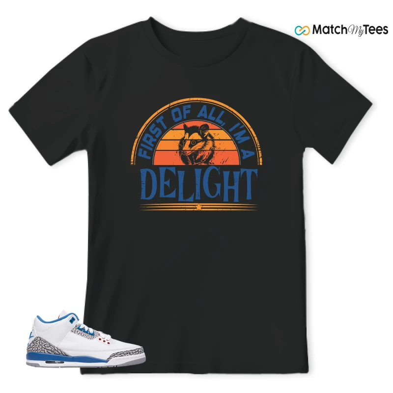NIKE AIR JORDAN 3 RETRO TRUE BLUE 2026 GRADE SCHOOL SNEAKER Matching Tees t-shirt