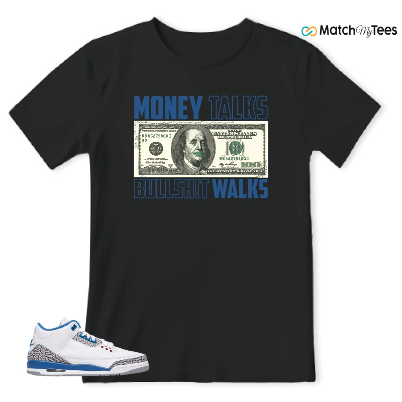 NIKE AIR JORDAN 3 RETRO TRUE BLUE 2026 GRADE SCHOOL SNEAKER Matching Tees t-shirt
