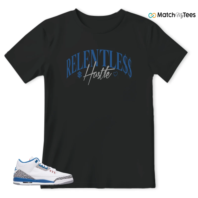 NIKE AIR JORDAN 3 RETRO TRUE BLUE 2026 GRADE SCHOOL SNEAKER Matching Tees t-shirt