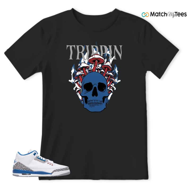 NIKE AIR JORDAN 3 RETRO TRUE BLUE 2026 GRADE SCHOOL SNEAKER Matching Tees t-shirt