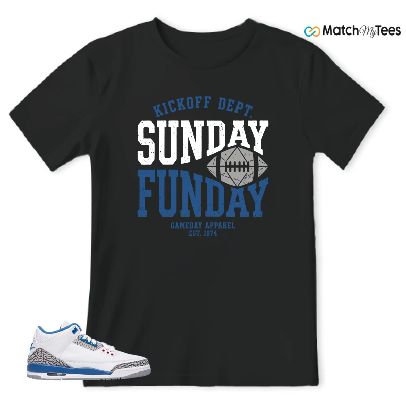 NIKE AIR JORDAN 3 RETRO TRUE BLUE 2026 GRADE SCHOOL SNEAKER Matching Tees t-shirt