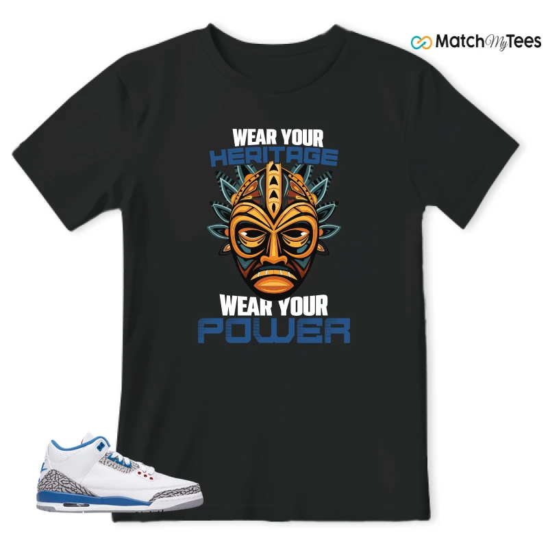 NIKE AIR JORDAN 3 RETRO TRUE BLUE 2026 GRADE SCHOOL SNEAKER Matching Tees t-shirt