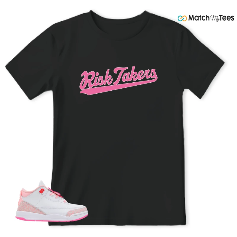 NIKE AIR JORDAN 3 SPRING FLOWERS SNEAKER/PEARL PINK/HYPER ORANGE/PINK BLOOM/PINK GLOW/LIGHT AQUA/SAIL matching T-shirt