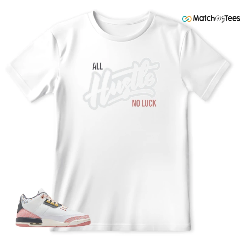 NIKE AIR JORDAN 3 GS RED STARDUST SNEAKER Matching Tees t-shirt