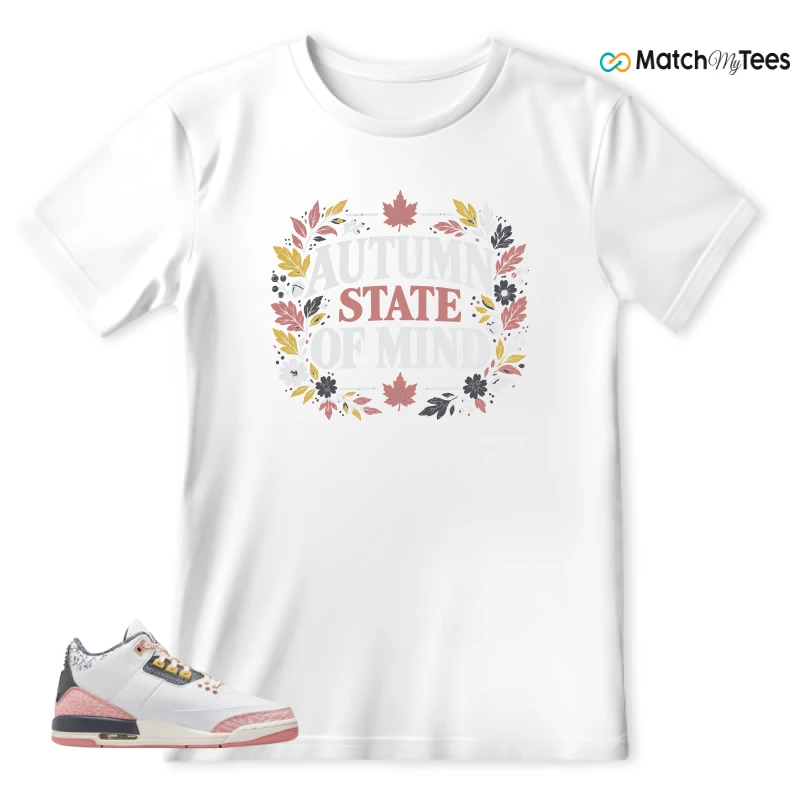 NIKE AIR JORDAN 3 GS RED STARDUST SNEAKER Matching Tees t-shirt