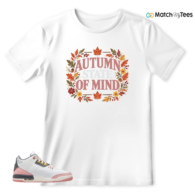 NIKE AIR JORDAN 3 GS RED STARDUST SNEAKER Matching Tees t-shirt