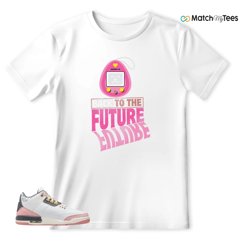 NIKE AIR JORDAN 3 GS RED STARDUST SNEAKER Matching Tees t-shirt