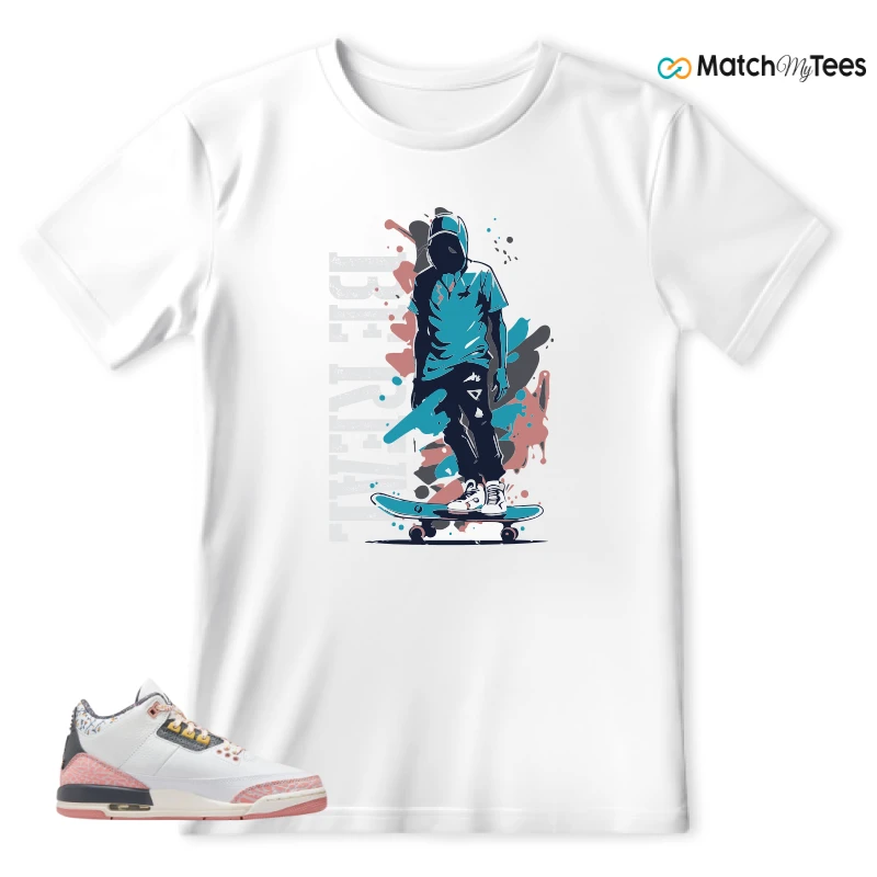 NIKE AIR JORDAN 3 GS RED STARDUST SNEAKER Matching Tees t-shirt