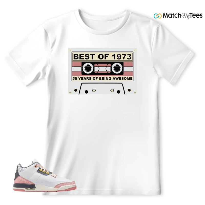 NIKE AIR JORDAN 3 GS RED STARDUST SNEAKER Matching Tees t-shirt