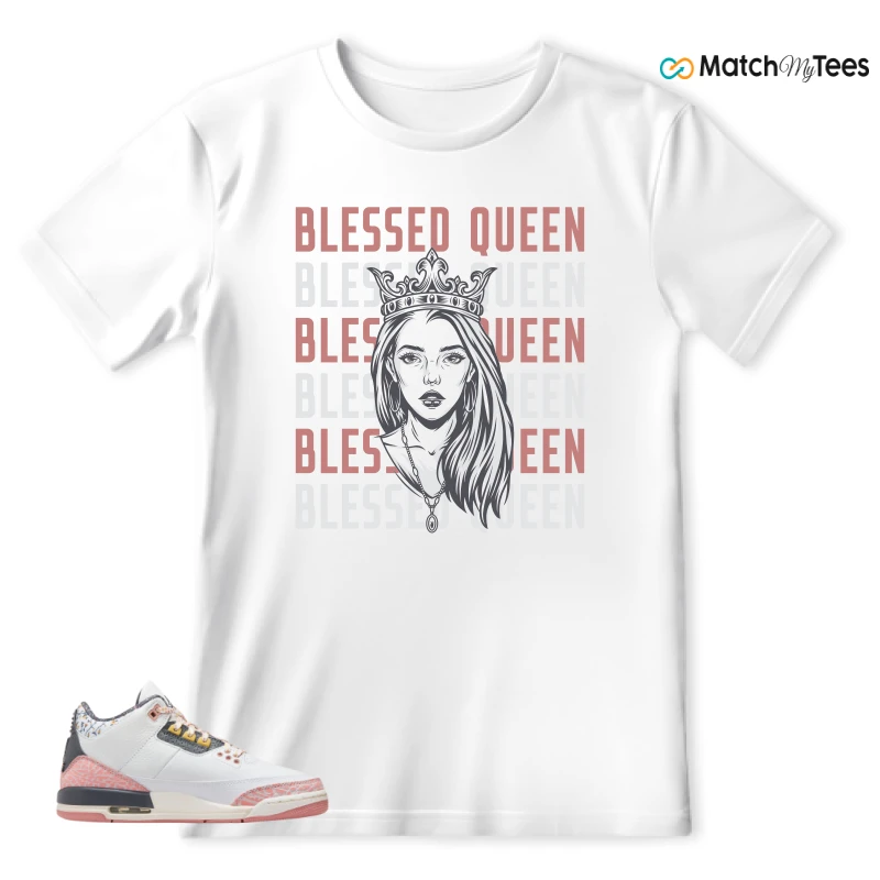 NIKE AIR JORDAN 3 GS RED STARDUST SNEAKER Matching Tees t-shirt