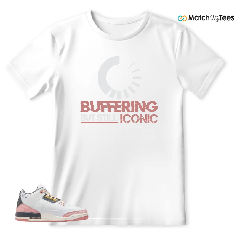 NIKE AIR JORDAN 3 GS RED STARDUST SNEAKER Matching Tees t-shirt