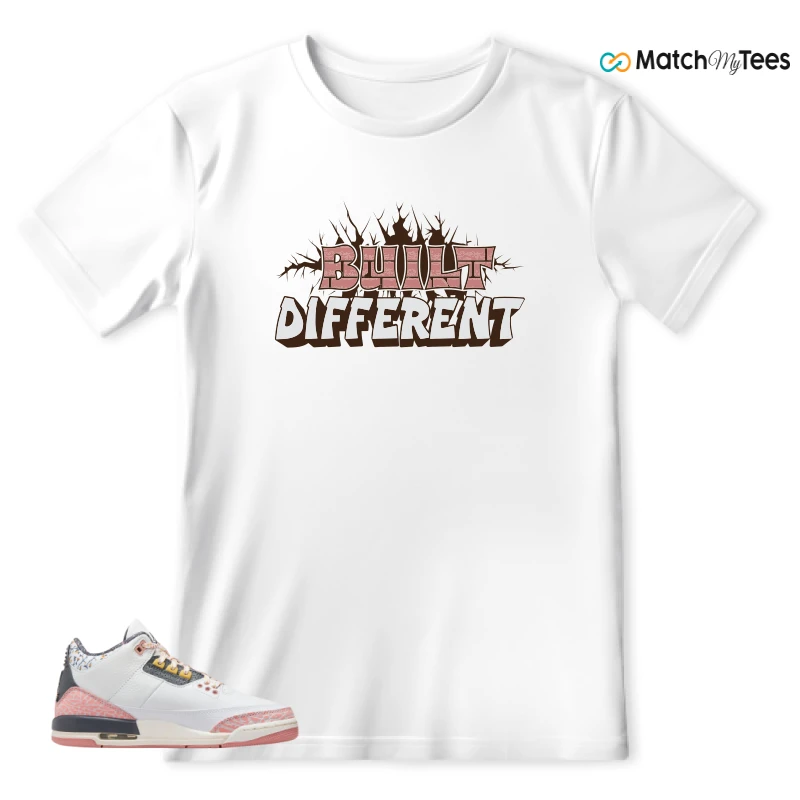 NIKE AIR JORDAN 3 GS RED STARDUST SNEAKER Matching Tees t-shirt