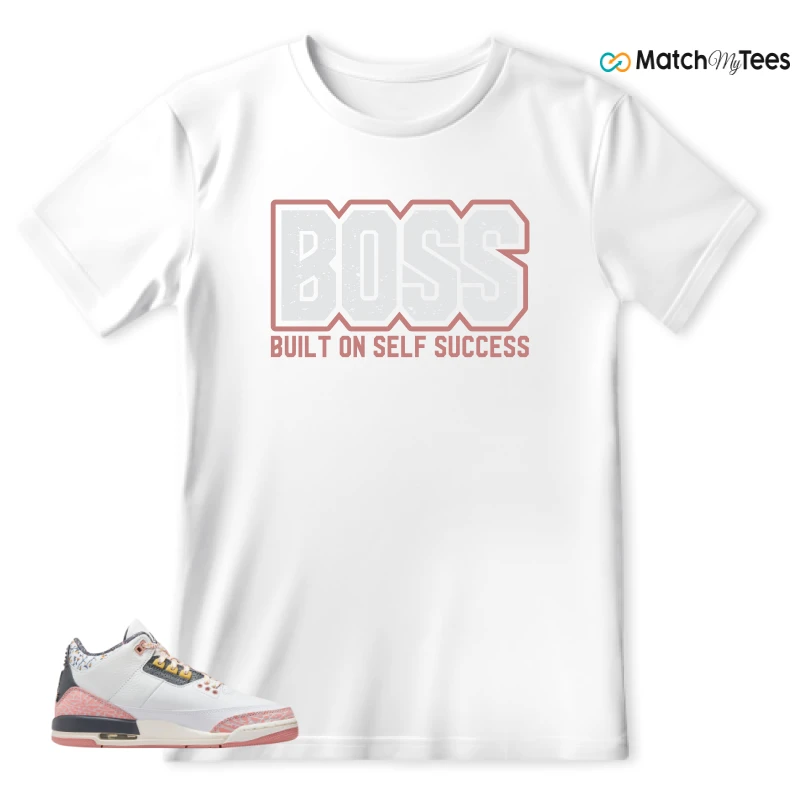 NIKE AIR JORDAN 3 GS RED STARDUST SNEAKER Matching Tees t-shirt