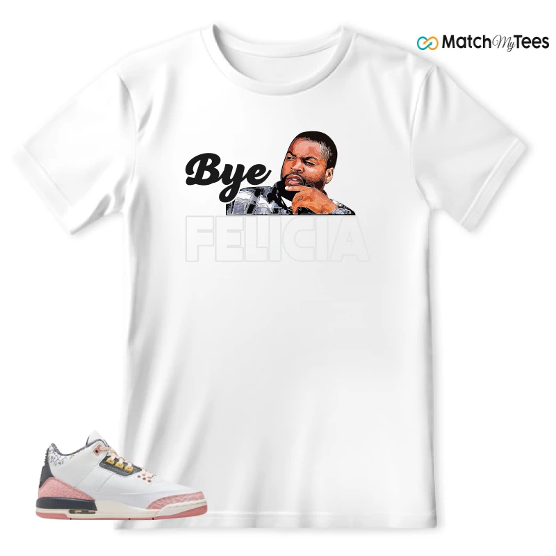 NIKE AIR JORDAN 3 GS RED STARDUST SNEAKER Matching Tees t-shirt