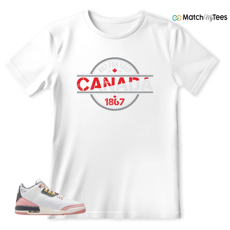 NIKE AIR JORDAN 3 GS RED STARDUST SNEAKER Matching Tees t-shirt