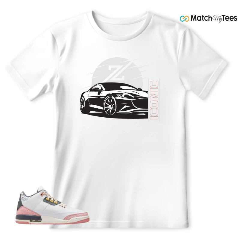 NIKE AIR JORDAN 3 GS RED STARDUST SNEAKER Matching Tees t-shirt