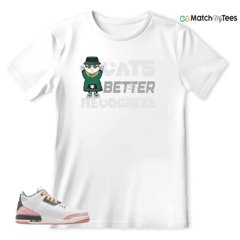 NIKE AIR JORDAN 3 GS RED STARDUST SNEAKER Matching Tees t-shirt