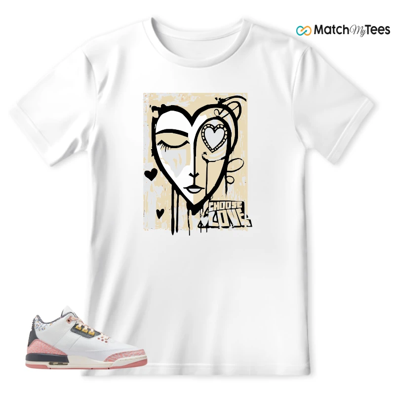 NIKE AIR JORDAN 3 GS RED STARDUST SNEAKER Matching Tees t-shirt
