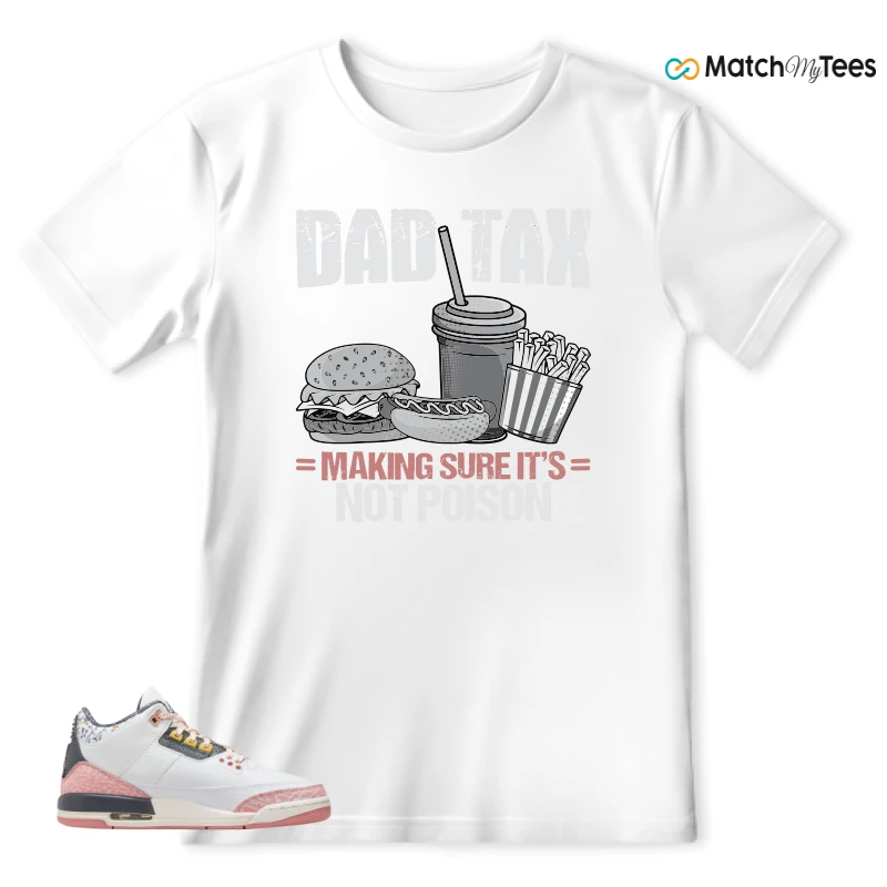 NIKE AIR JORDAN 3 GS RED STARDUST SNEAKER Matching Tees t-shirt