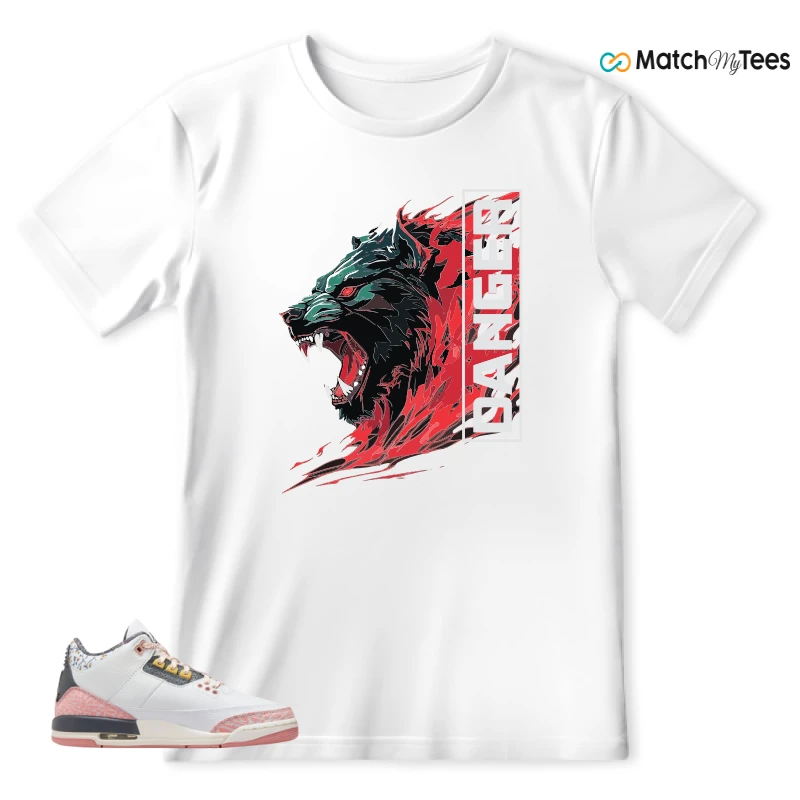 NIKE AIR JORDAN 3 GS RED STARDUST SNEAKER Matching Tees t-shirt