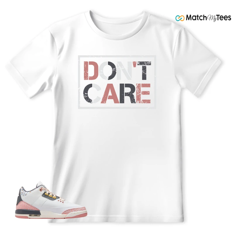 NIKE AIR JORDAN 3 GS RED STARDUST SNEAKER Matching Tees t-shirt
