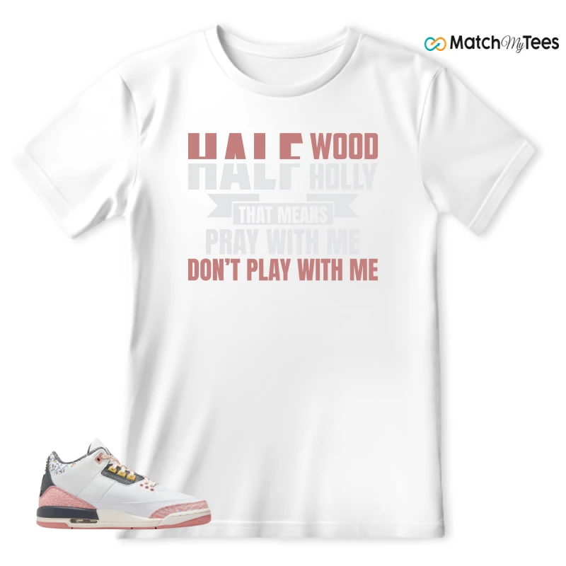 NIKE AIR JORDAN 3 GS RED STARDUST SNEAKER Matching Tees t-shirt
