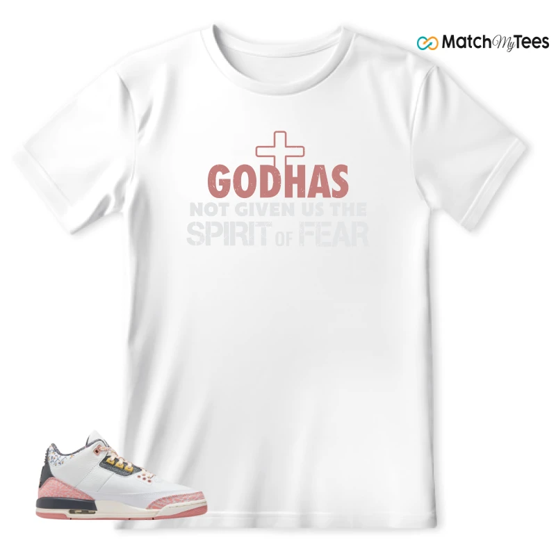 NIKE AIR JORDAN 3 GS RED STARDUST SNEAKER Matching Tees t-shirt