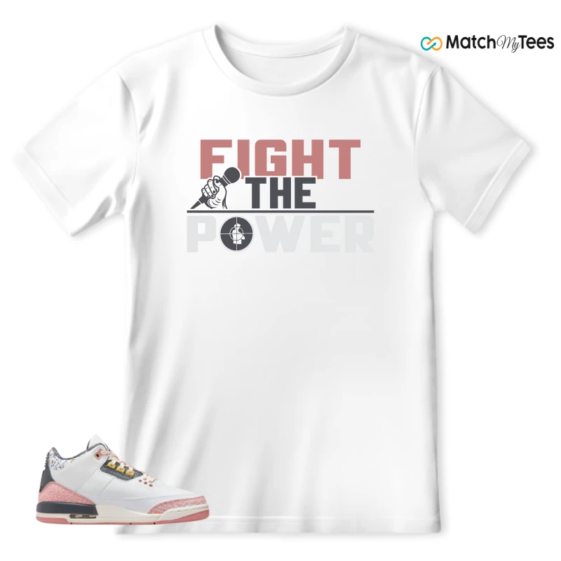 NIKE AIR JORDAN 3 GS RED STARDUST SNEAKER Matching Tees t-shirt