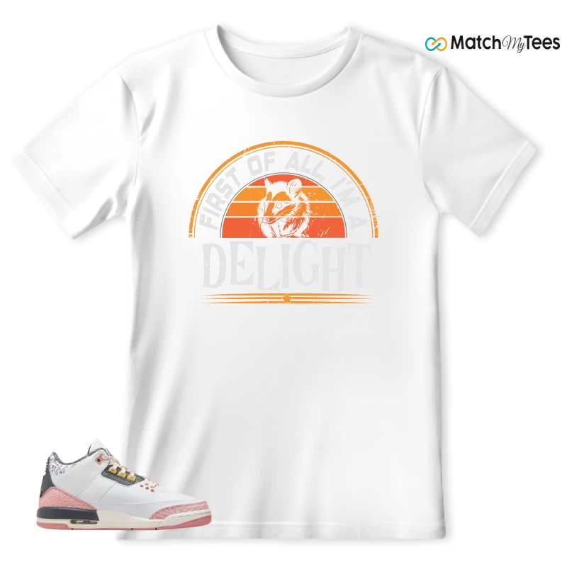NIKE AIR JORDAN 3 GS RED STARDUST SNEAKER Matching Tees t-shirt