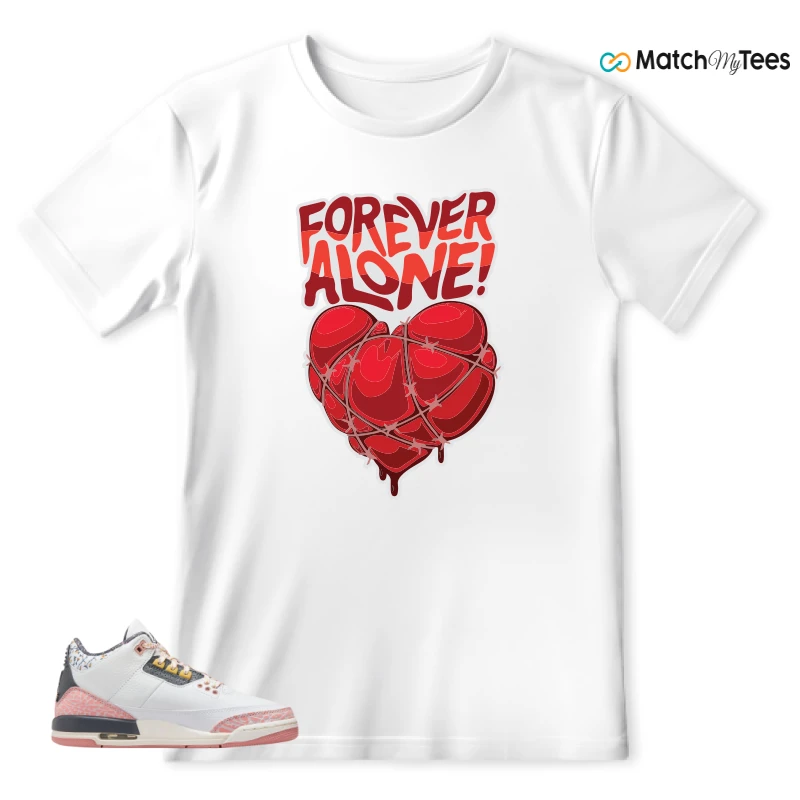 NIKE AIR JORDAN 3 GS RED STARDUST SNEAKER Matching Tees t-shirt