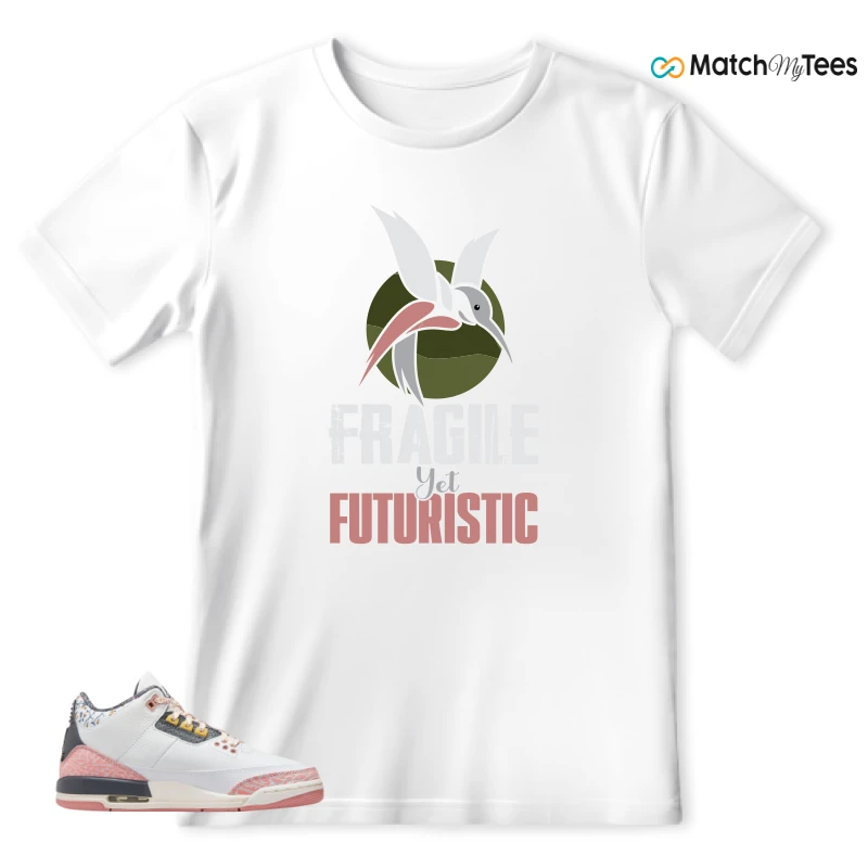 NIKE AIR JORDAN 3 GS RED STARDUST SNEAKER Matching Tees t-shirt