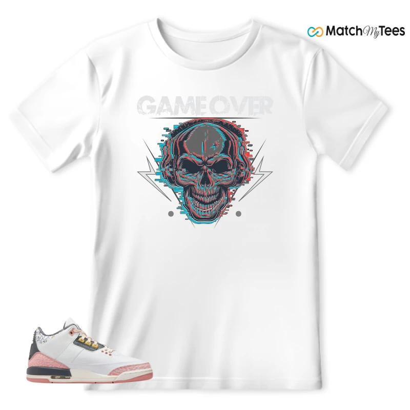 NIKE AIR JORDAN 3 GS RED STARDUST SNEAKER Matching Tees t-shirt