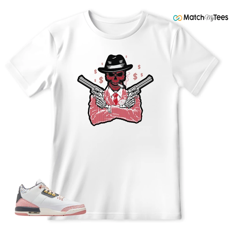 NIKE AIR JORDAN 3 GS RED STARDUST SNEAKER Matching Tees t-shirt