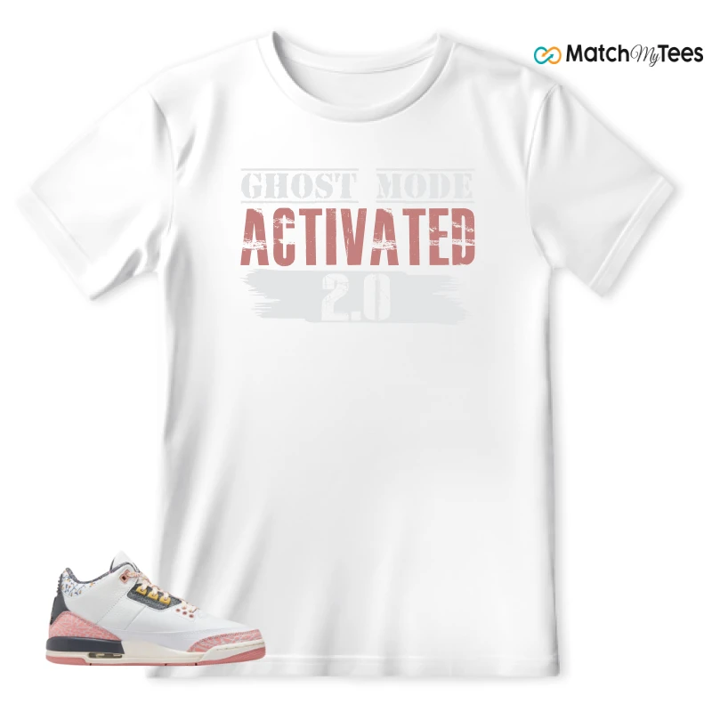 NIKE AIR JORDAN 3 GS RED STARDUST SNEAKER Matching Tees t-shirt