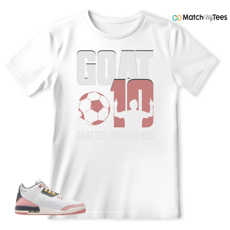 NIKE AIR JORDAN 3 GS RED STARDUST SNEAKER Matching Tees t-shirt