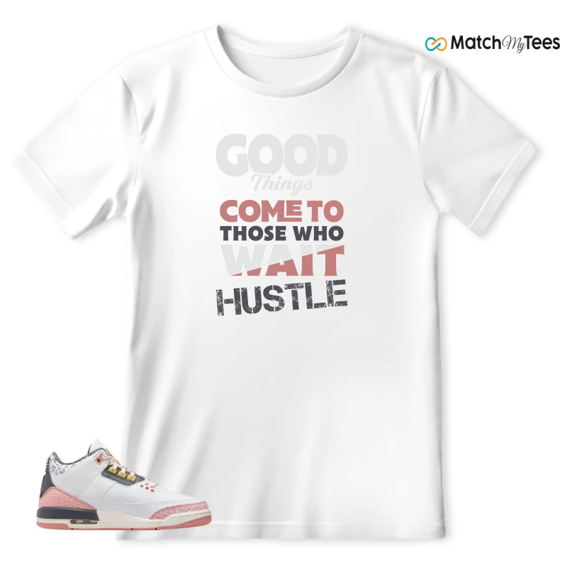 NIKE AIR JORDAN 3 GS RED STARDUST SNEAKER Matching Tees t-shirt