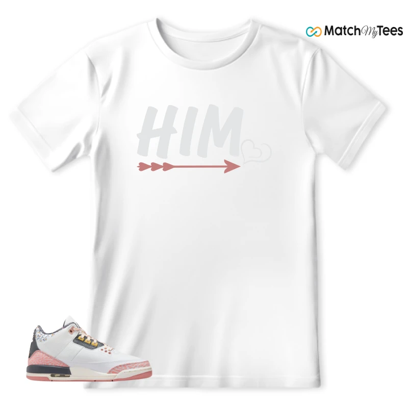 NIKE AIR JORDAN 3 GS RED STARDUST SNEAKER Matching Tees t-shirt