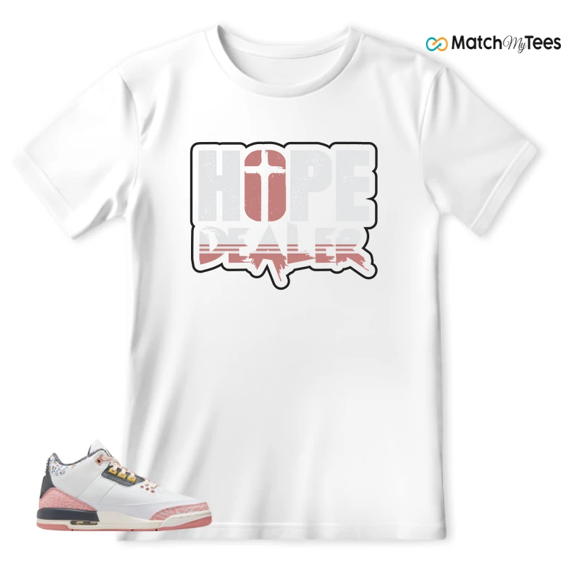 NIKE AIR JORDAN 3 GS RED STARDUST SNEAKER Matching Tees t-shirt