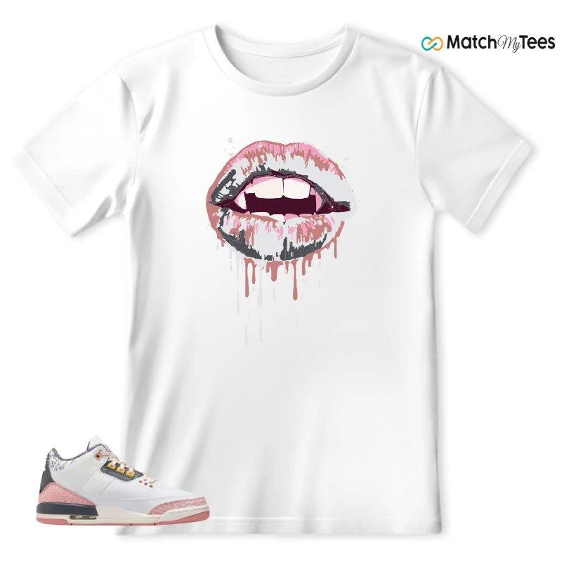 NIKE AIR JORDAN 3 GS RED STARDUST SNEAKER Matching Tees t-shirt