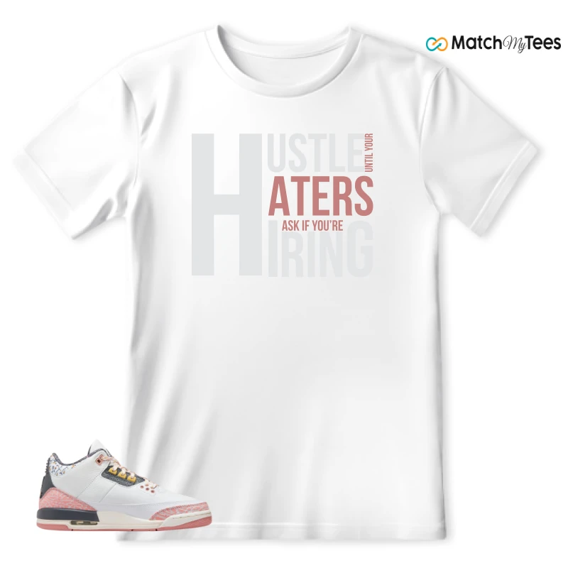 NIKE AIR JORDAN 3 GS RED STARDUST SNEAKER Matching Tees t-shirt