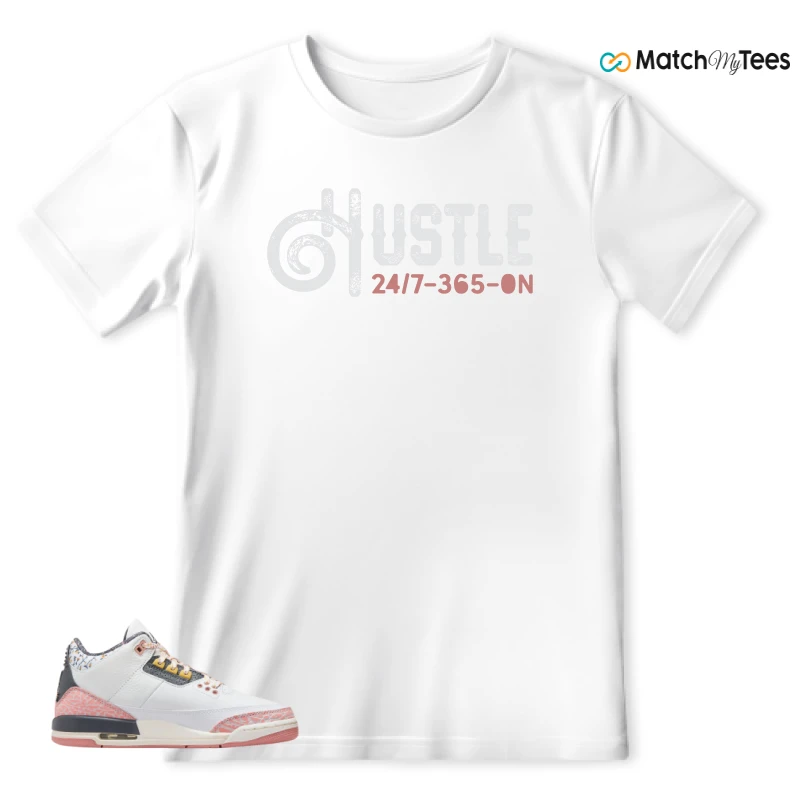 NIKE AIR JORDAN 3 GS RED STARDUST SNEAKER Matching Tees t-shirt