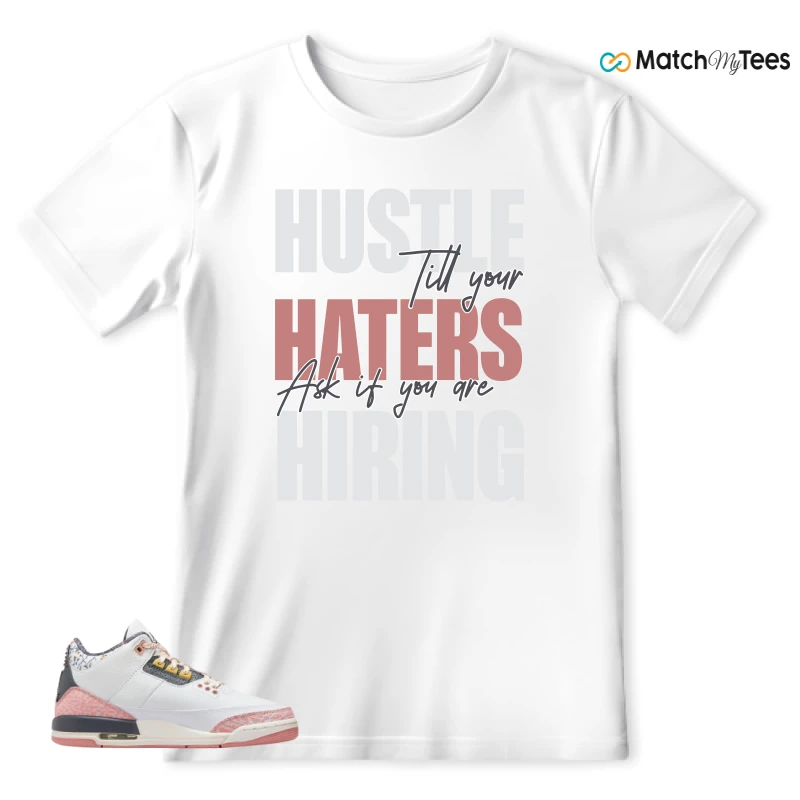 NIKE AIR JORDAN 3 GS RED STARDUST SNEAKER Matching Tees t-shirt
