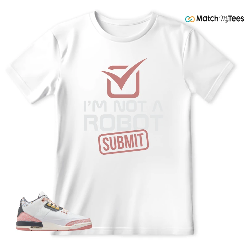 NIKE AIR JORDAN 3 GS RED STARDUST SNEAKER Matching Tees t-shirt