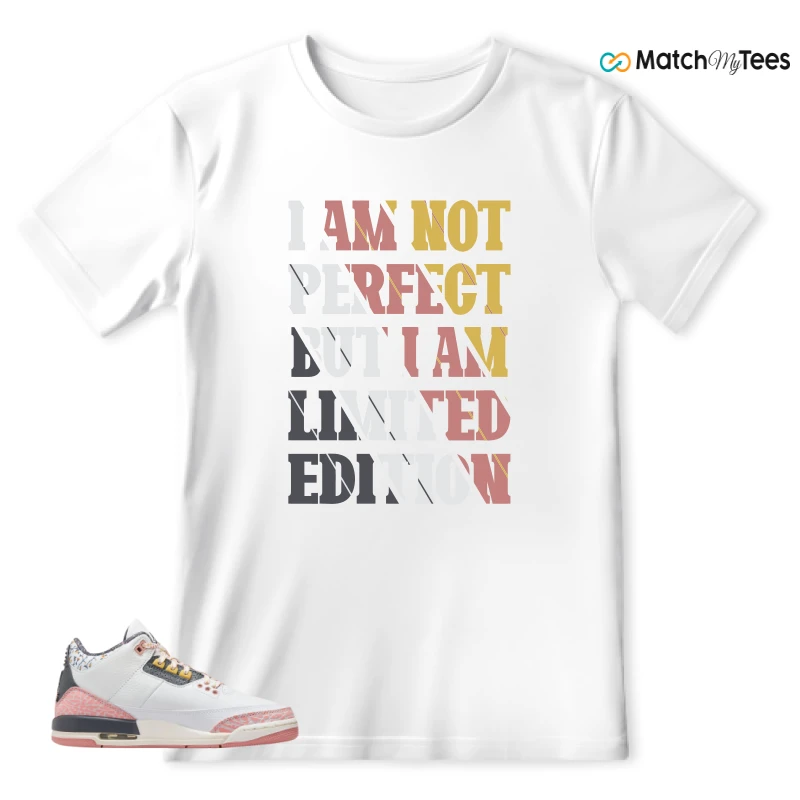 NIKE AIR JORDAN 3 GS RED STARDUST SNEAKER Matching Tees t-shirt