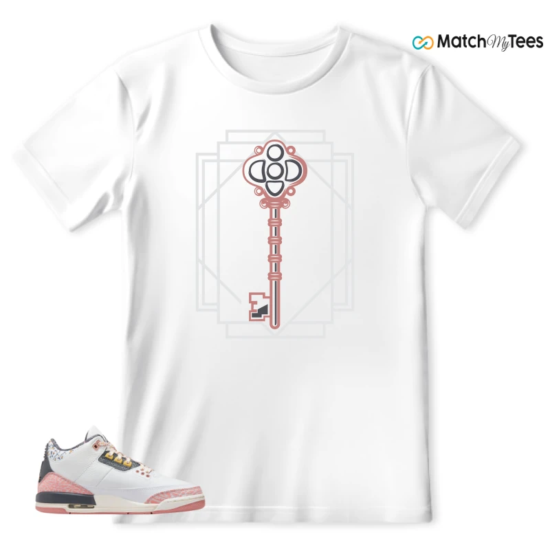 NIKE AIR JORDAN 3 GS RED STARDUST SNEAKER Matching Tees t-shirt