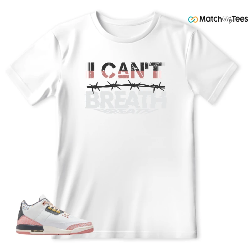 NIKE AIR JORDAN 3 GS RED STARDUST SNEAKER Matching Tees t-shirt