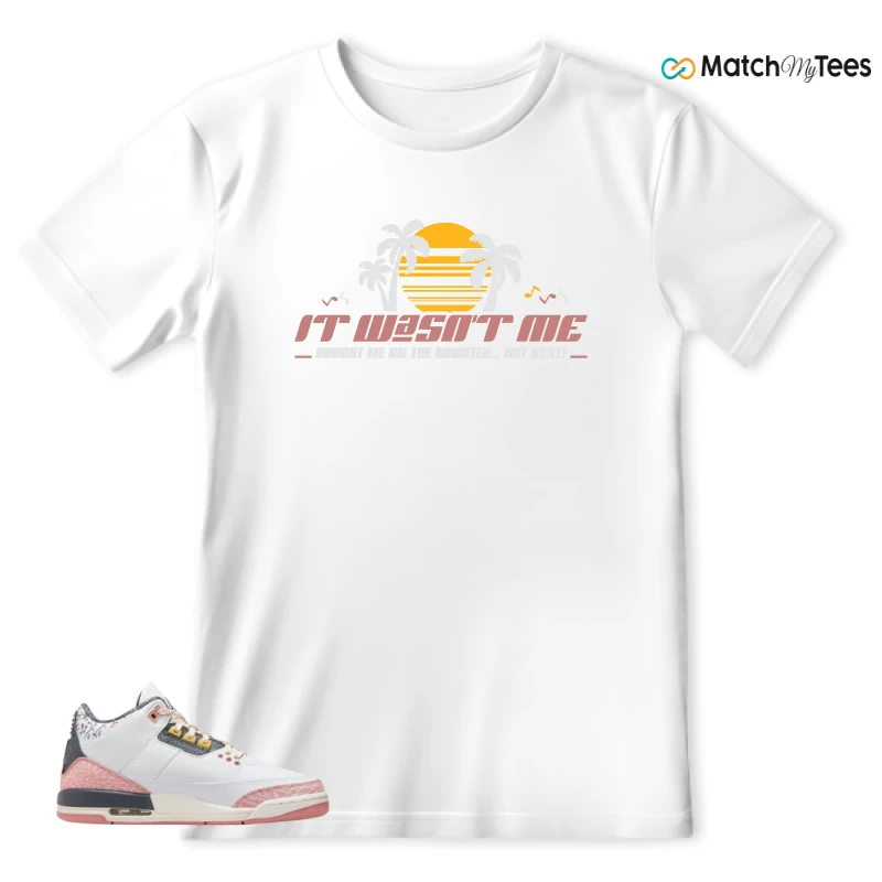 NIKE AIR JORDAN 3 GS RED STARDUST SNEAKER Matching Tees t-shirt