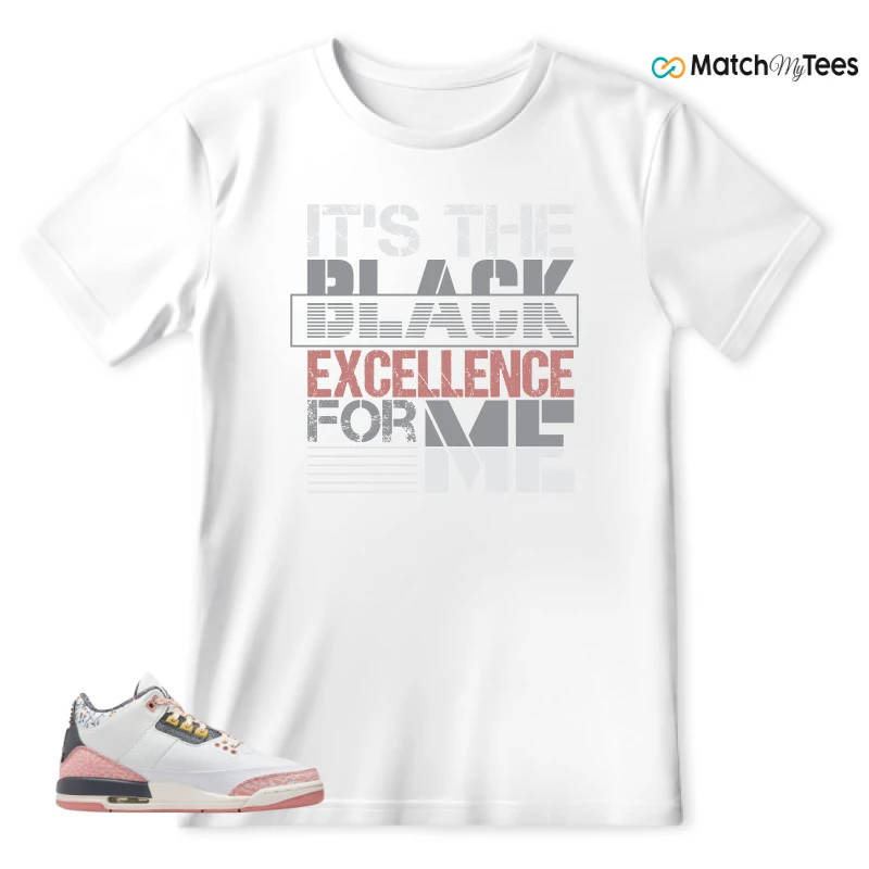 NIKE AIR JORDAN 3 GS RED STARDUST SNEAKER Matching Tees t-shirt