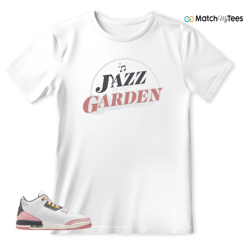 NIKE AIR JORDAN 3 GS RED STARDUST SNEAKER Matching Tees t-shirt