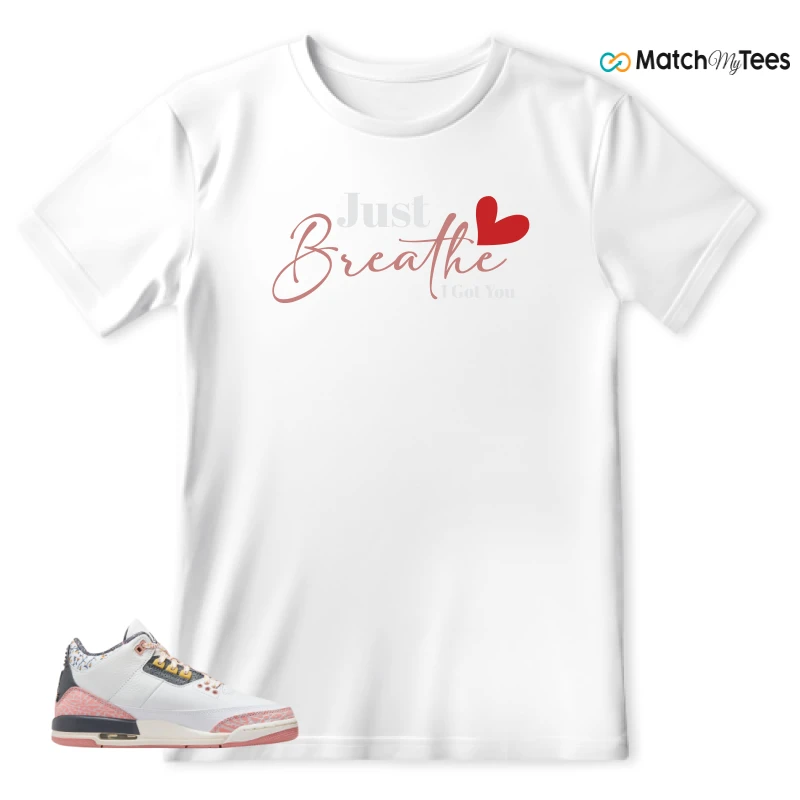 NIKE AIR JORDAN 3 GS RED STARDUST SNEAKER Matching Tees t-shirt